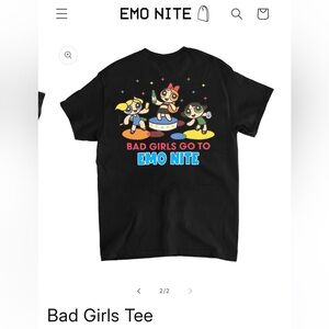 Emo Nite Merch Black Bad Girls Tee